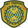 Sgt. Poopers removes electrosmog Image of Radiation Lockdown logo