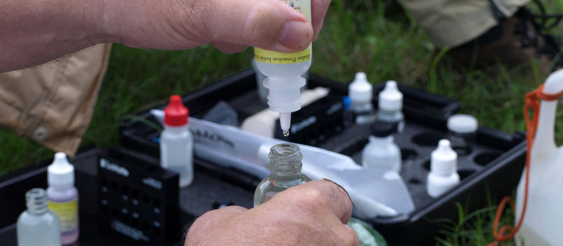 The water chemical analysis requires multiple steps. The water chemical analysis requires multiple steps.