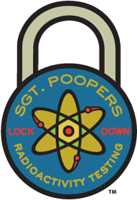 Sgt. Poopers® Radioactivity Lockdown logo Sgt. Poopers® Radioactivity Lockdown logo